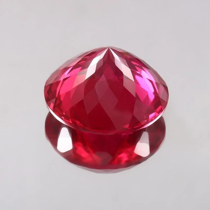 Natural 9.00 Ct Blood Red Mozambique Ruby Loose Round Gemstone Cut