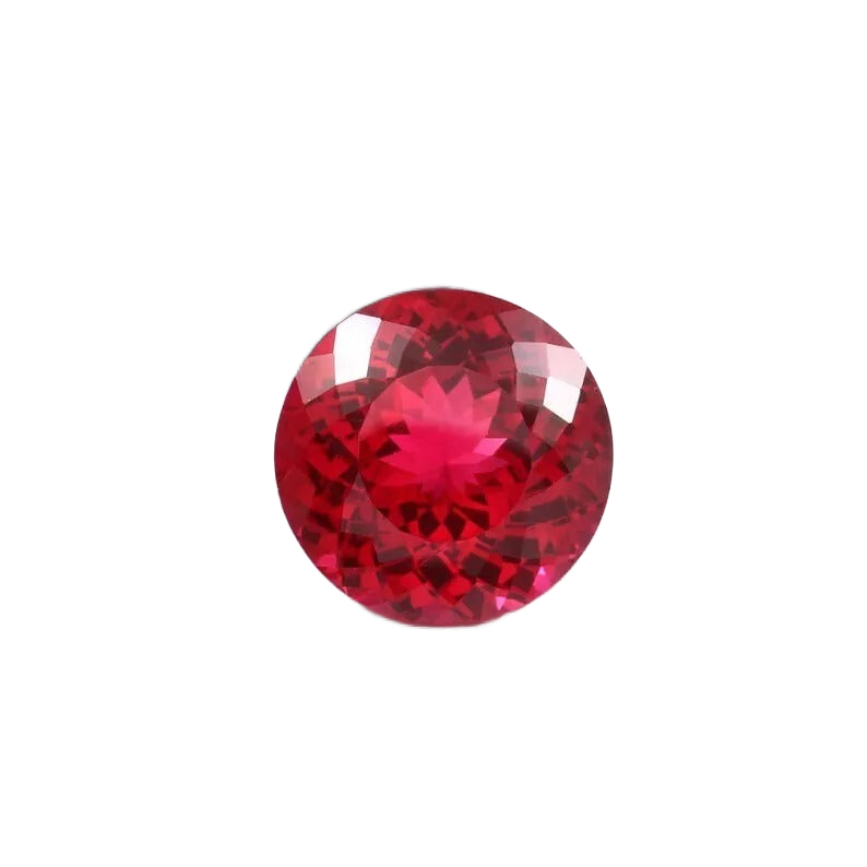 Natural 9.00 Ct Blood Red Mozambique Ruby Loose Round Gemstone Cut