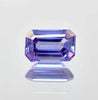 Faceted Alexandrite  gemstone on a white background