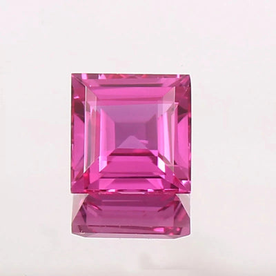 Ceylon Pink Sapphire gemstone with a clear background